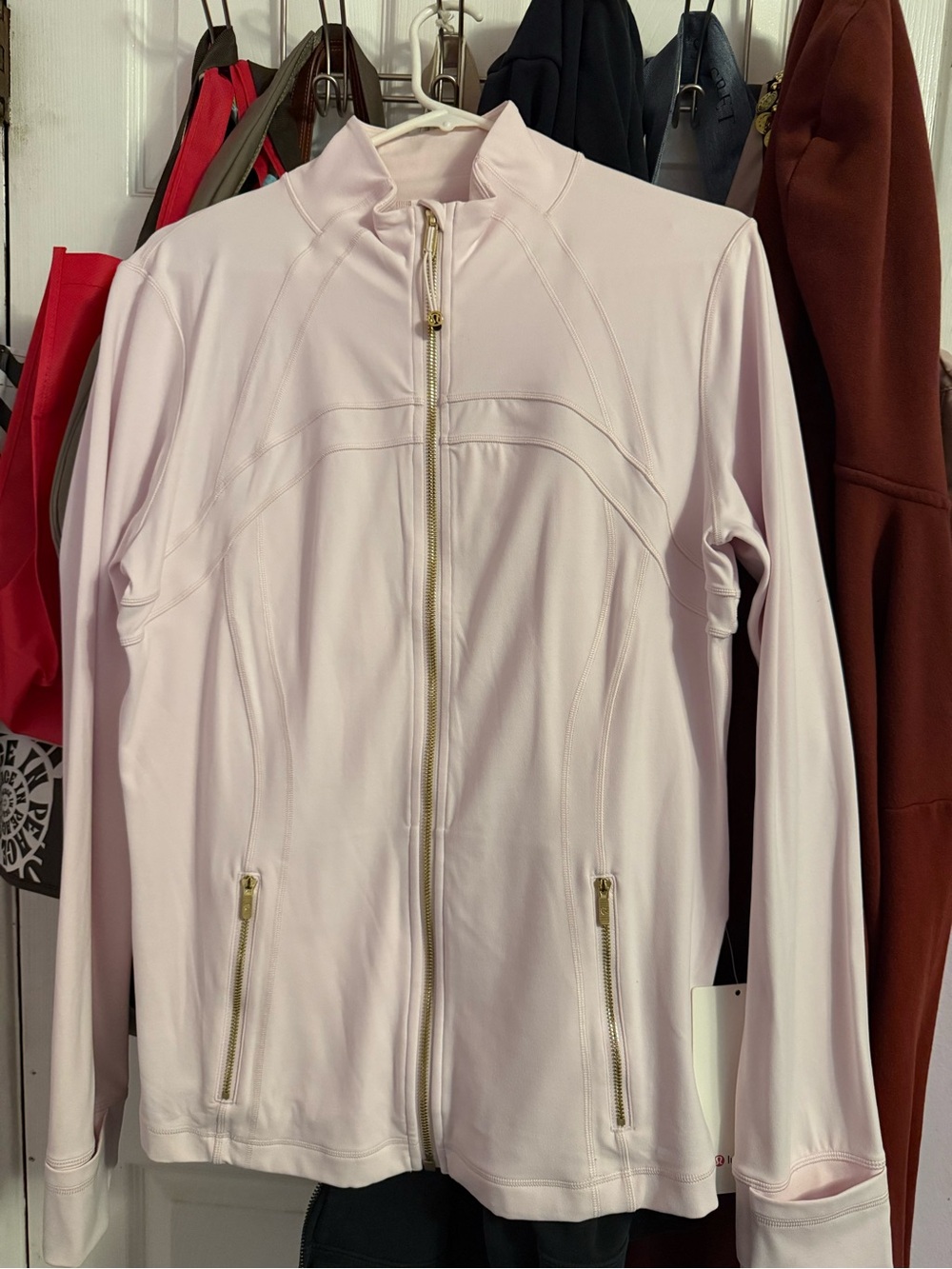lululemon athletica Light Pink Full-Zip Bomber Jacket